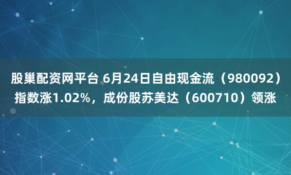 股巢配资网平台 6月24日自由现金流（980092）指数涨1.02%，成份股苏美达（600710）领涨