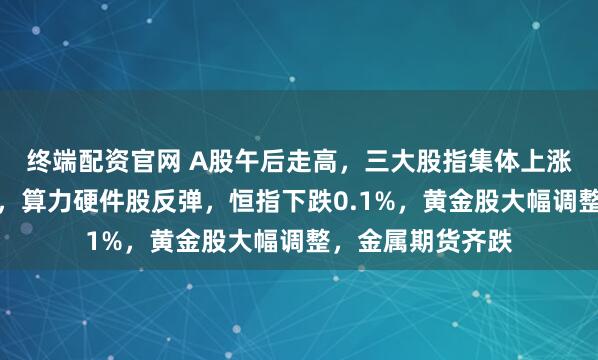 终端配资官网 A股午后走高，三大股指集体上涨，商业航天爆发，算力硬件股反弹，恒指下跌0.1%，黄金股大幅调整，金属期货齐跌